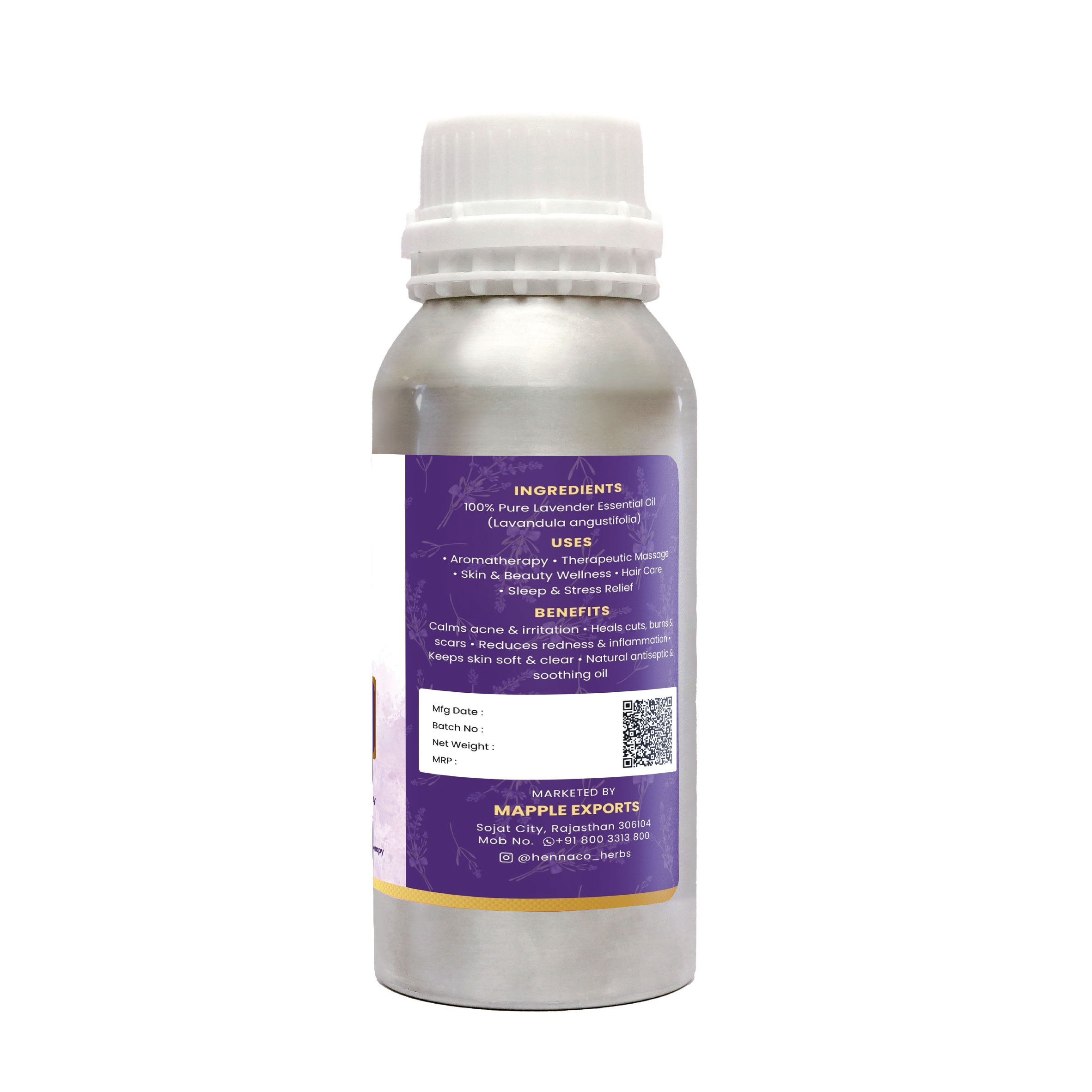 HENNACO LAVENDAR ESSENTIAL OIL 500ml - Image 2