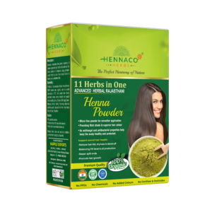 HENNACO 11 HERBS IN ONE ADVANCED HERBAL RAJASTHANI HENNA / MEHENDI POWDER 100gm x 2 (Pack of 2)
