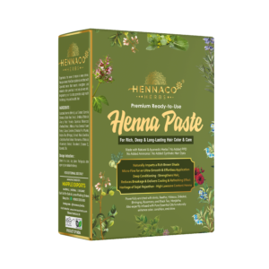 Henna Paste | Fresh Ready-to-Use Pre-Soaked in Black Tea and Herbs Pack of 100gm x 4 = 400gm