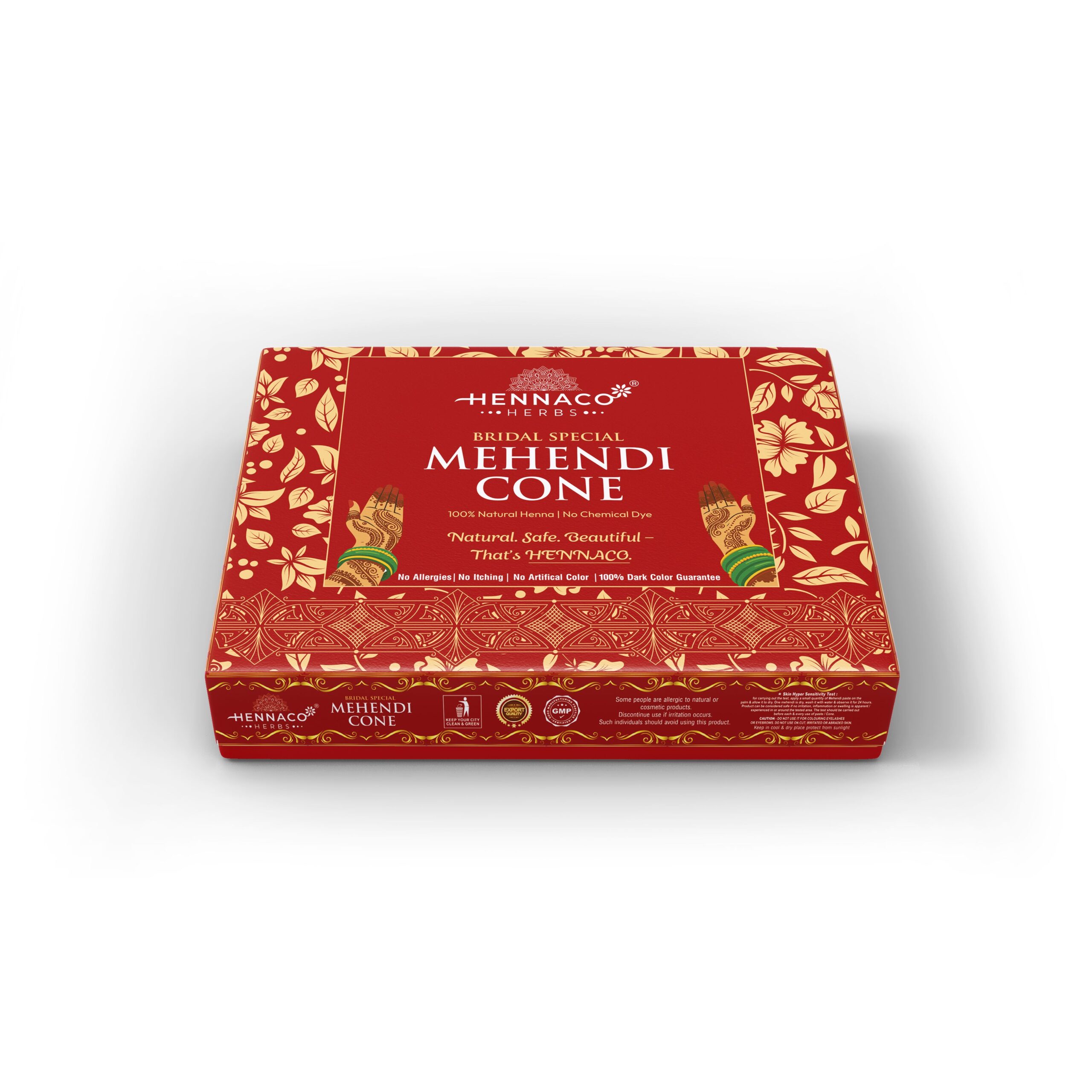 Hennaco Premium Mehendi Cone Box – 100% Natural Henna Paste | Long-Lasting Color | Smooth Application Pack of 2 - Image 4